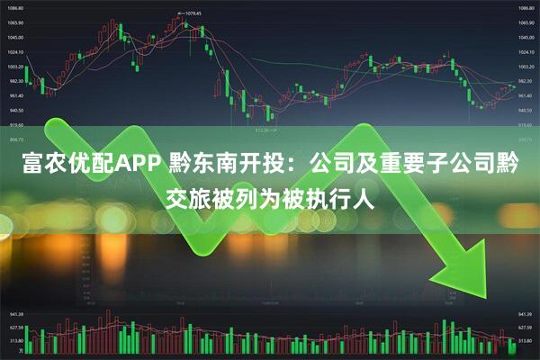 富农优配APP 黔东南开投：公司及重要子公司黔交旅被列为被执行人